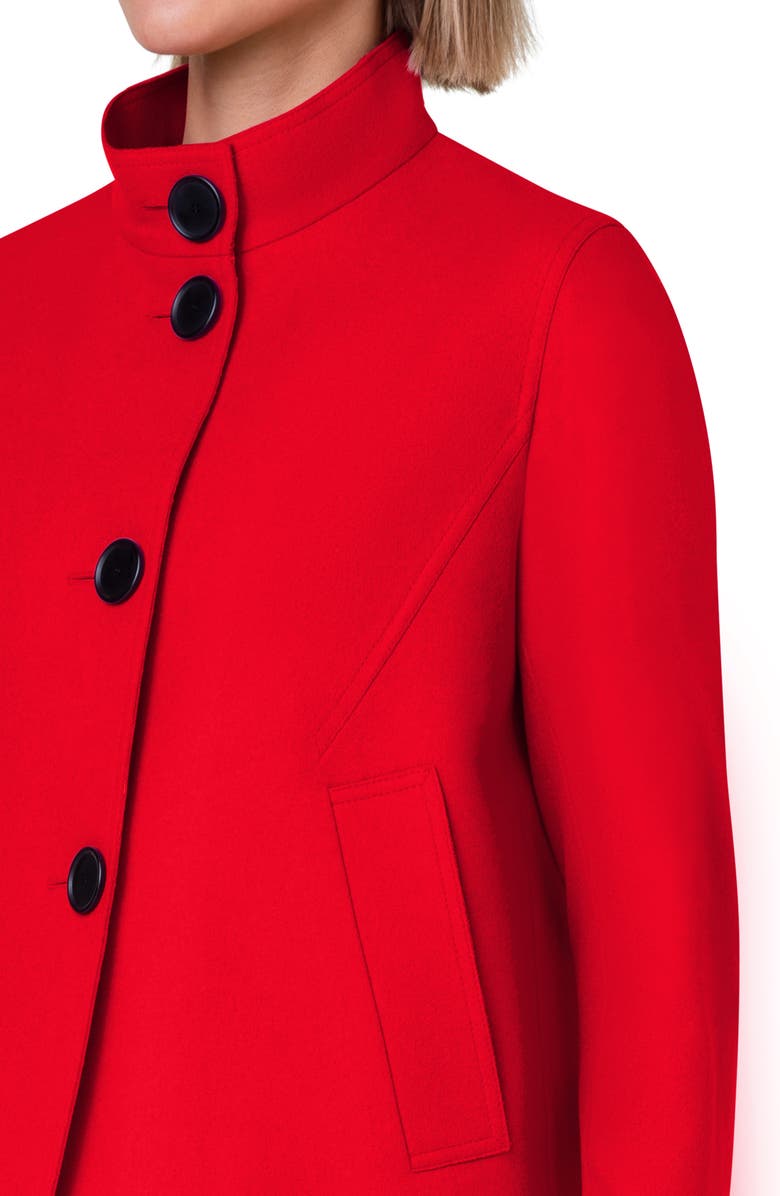 Akris punto Taglio Virgin Wool Blend Crop Jacket, Alternate, color,