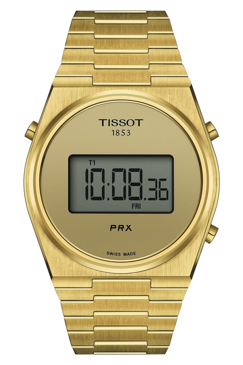 PRX Digital Bracelet Watch, 40mm, Main, color, GOLD