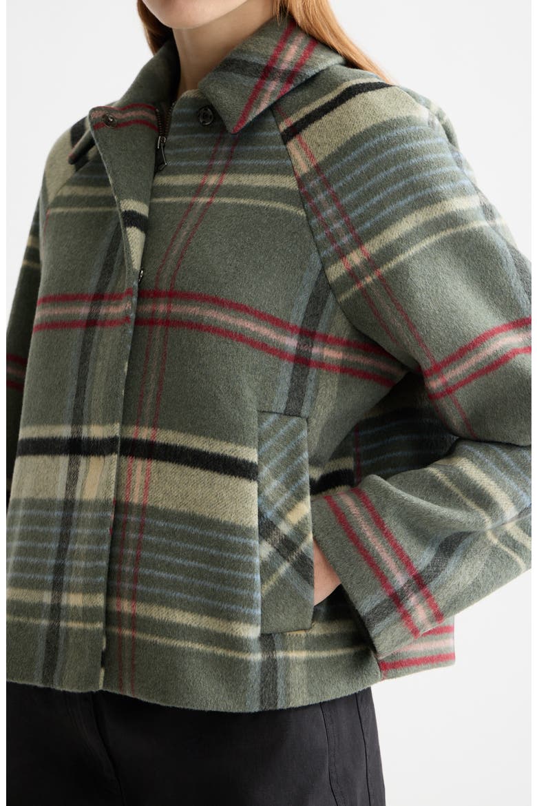 Boxy Shirt Jacket, Alternate, color, THYME CHECK