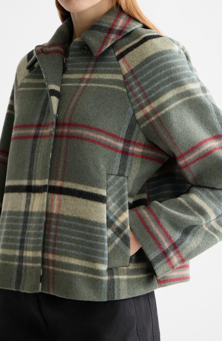 Scotch & Soda Boxy Shirt Jacket, Alternate, color, Thyme Check