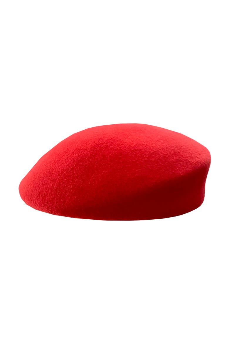 Bini Felt Beret, Main, color, Red