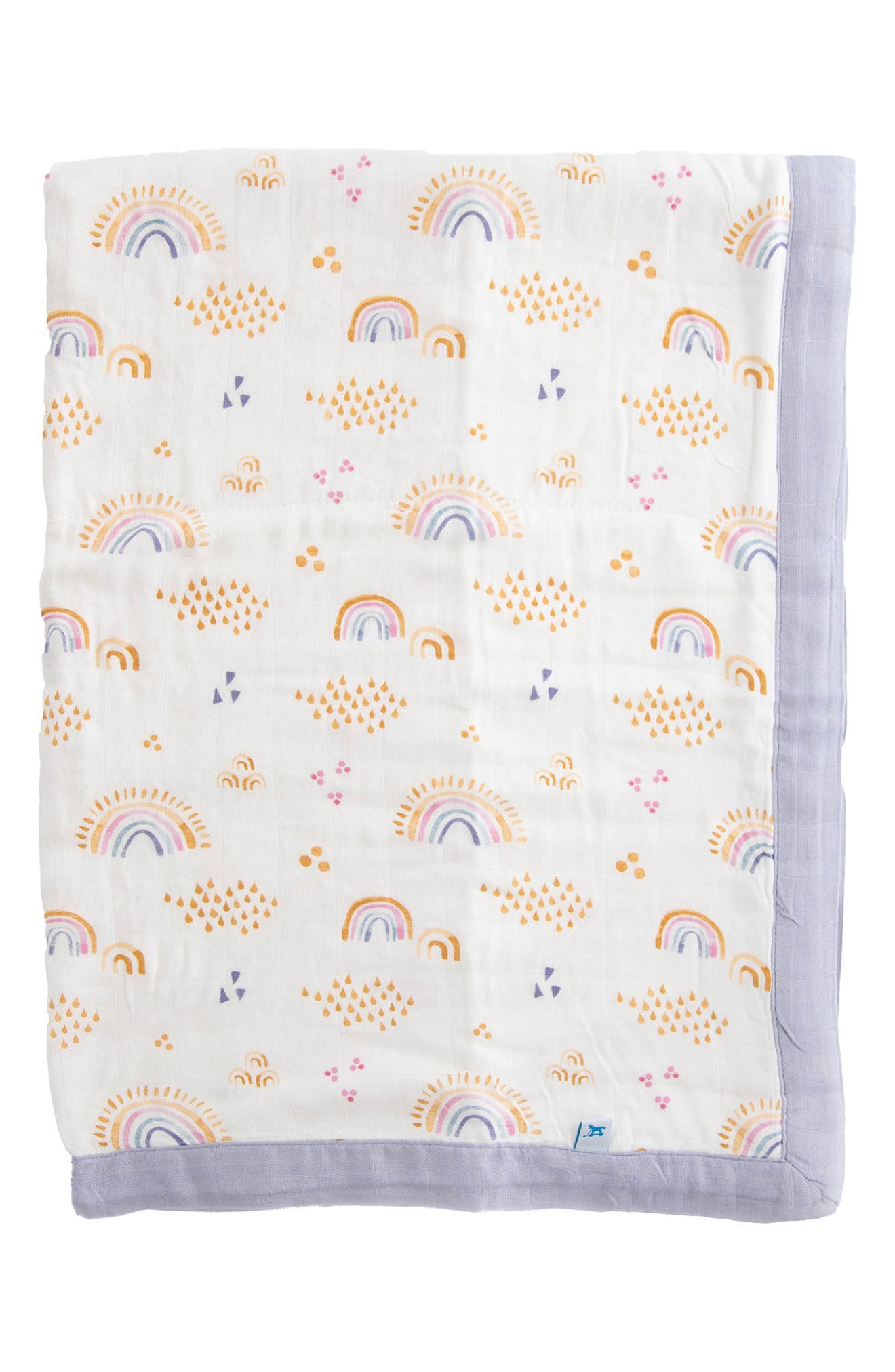 little unicorn Deluxe Muslin Baby Receiving Quilt