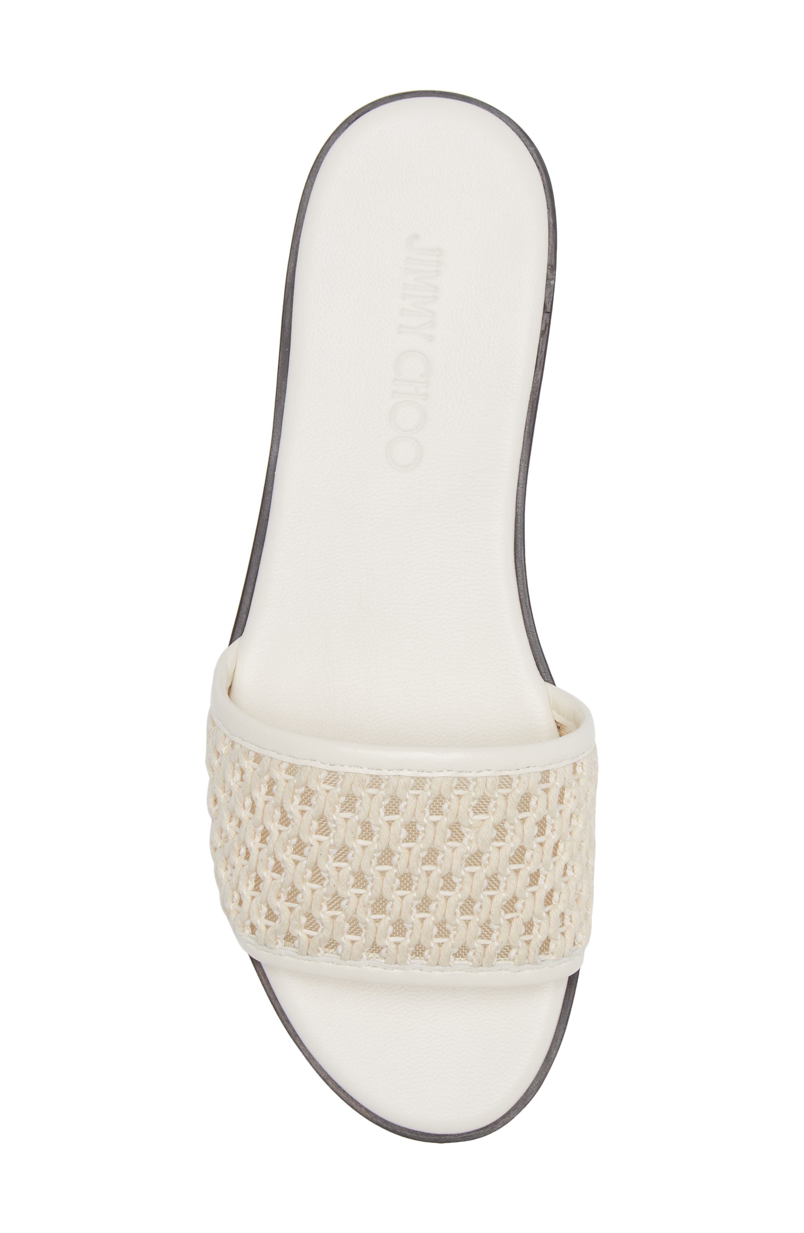 Minea Slide Sandal (Nordstrom Exclusive), Alternate, color, ECRU