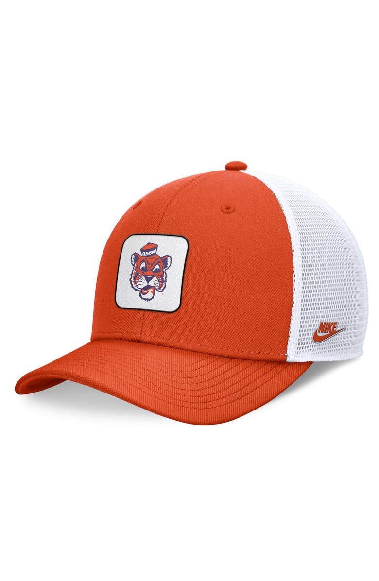 Nike Men's Nike Orange/White Clemson Tigers Legacy Rise Mascot Trucker Adjustable Hat, Main, color, Orange
