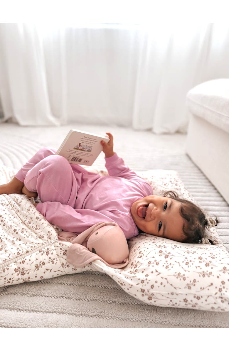 gunamuna Cotton Jumpsuit - Baby, Alternate, color, Poppy