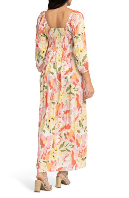 Seraphine Smocked Maxi Maternity Dress