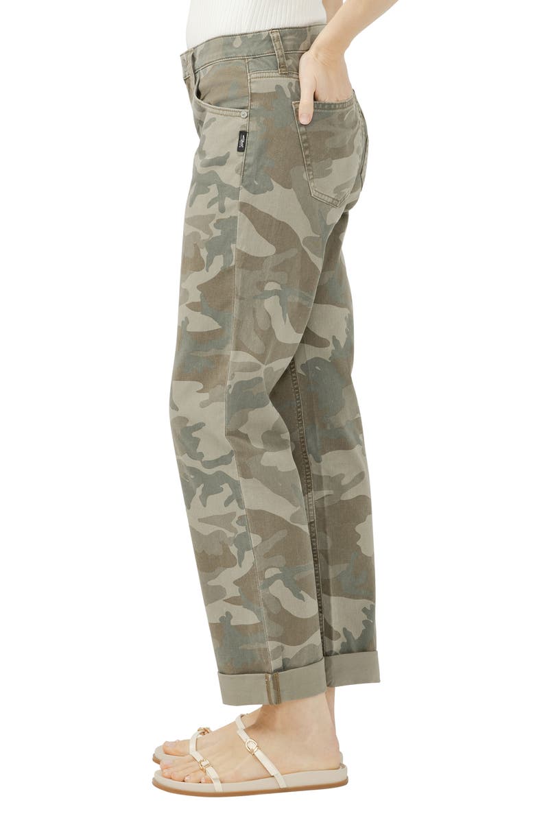 Silver Jeans Co. Chelsea Camo Print Boyfriend Jeans, Alternate, color, 