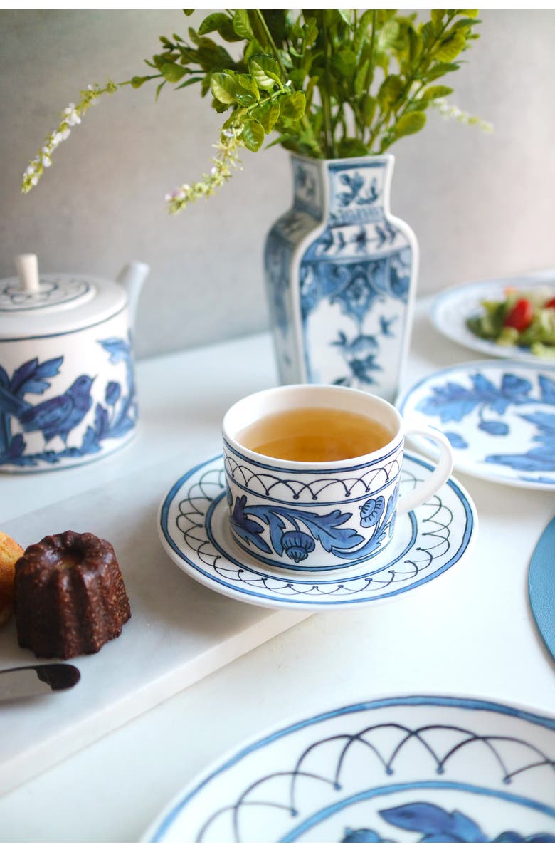 Twig New York Heritage Blue Bird Cup and Saucer, Alternate, color, Multi