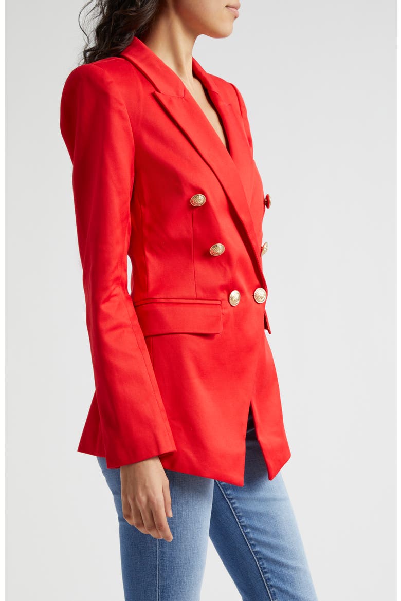 Kendi Cotton Blazer, Alternate, color, HIGH RISK