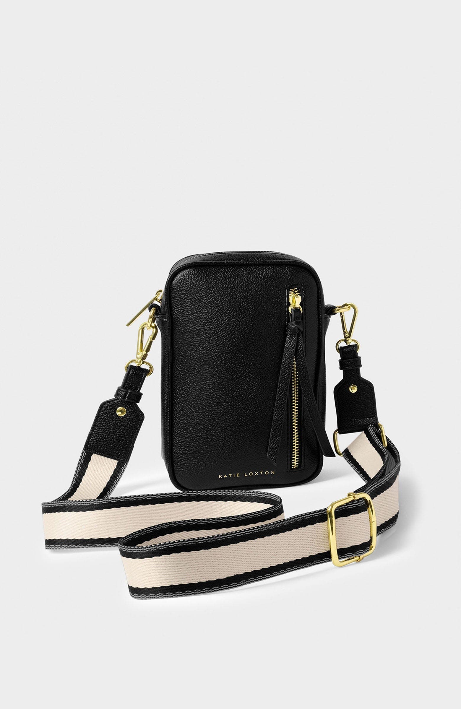 Katie Loxton Hallie Small Crossbody Bag, Alternate, color, Black