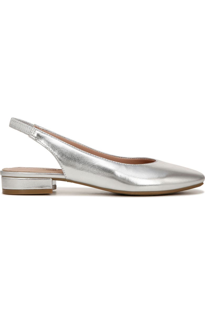 LifeStride Claire Slingback Flat, Alternate, color, Silver