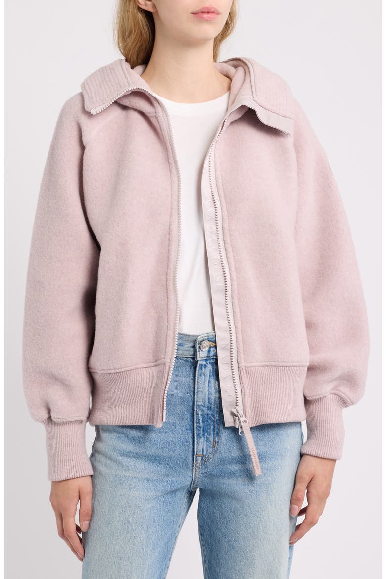 Chilliwack Kind Fleece Bomber Jacket, Alternate, color, LUCENT ROSE