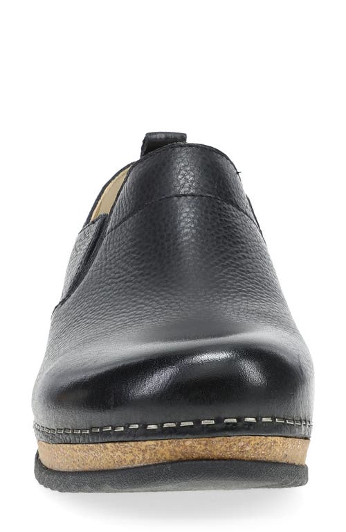 Dansko Meara Milled Leather Clog In Black