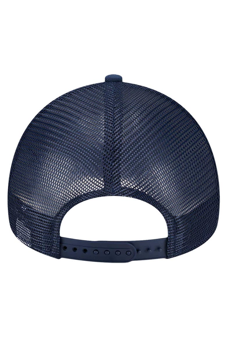 New Era Men's New Era Navy/Light Blue Memphis Grizzlies Tip Off A-Frame Trucker 9FORTY Adjustable Hat, Alternate, color, Navy