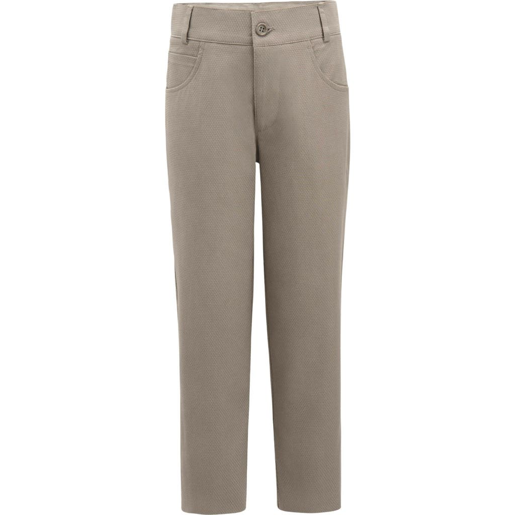 Moustache Beige Casual Pants For Kid Boys In Beige
