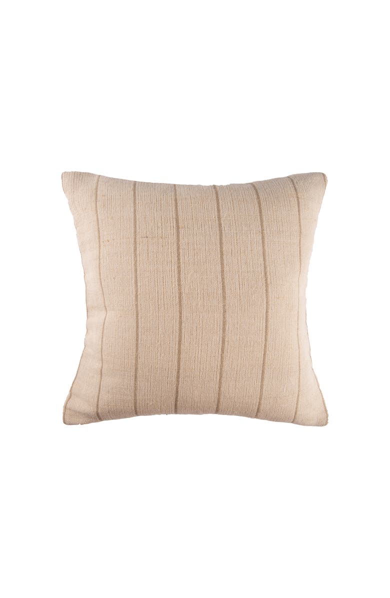 carol
frank Jute Stripe Cotton Throw Pillow, GET, Main, color, Beige