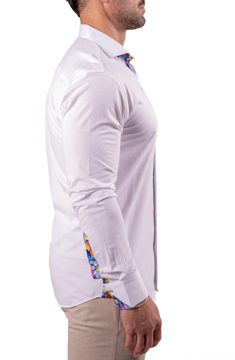Maceoo Einstein Resistance0148 White Button-Up Shirt, Alternate, color, White