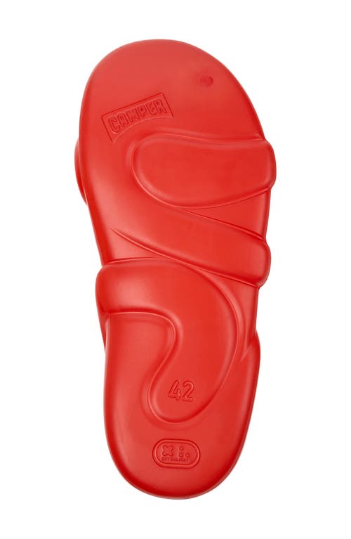 Camper Kobarah Flat Slingback Sandal In Bright Red