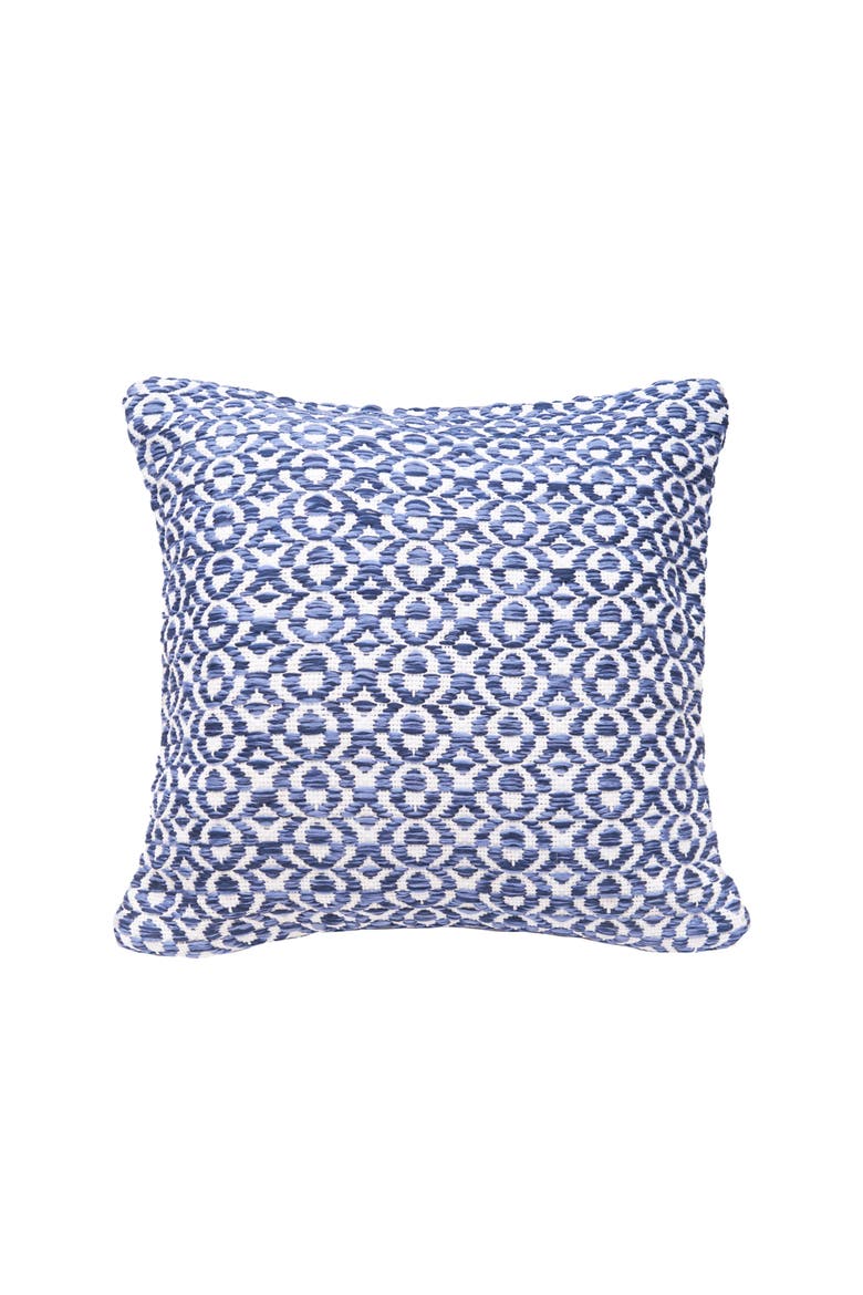 Navy Tri Color Geo Pillow, Main, color, Blue