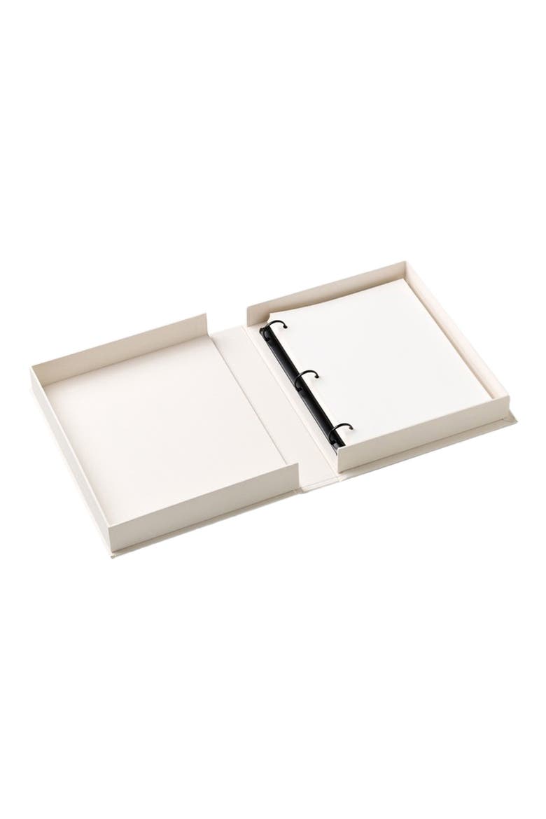 Happily Ever After Embroidered Photo Album, Alternate, color, BEIGE