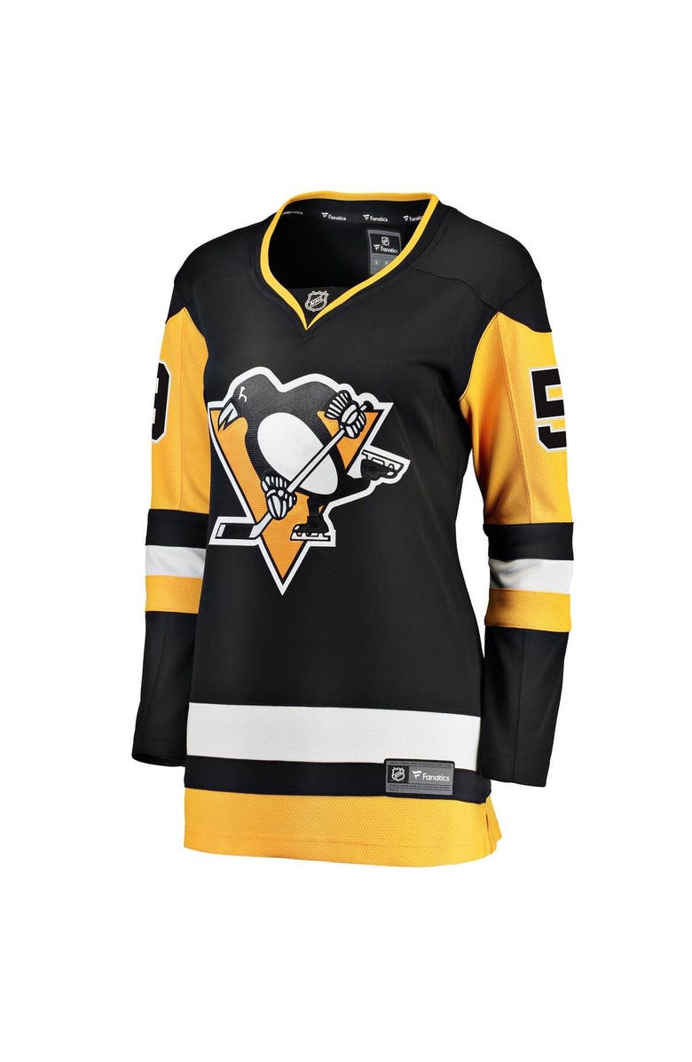 FANATICS Women's Fanatics Branded Jake Guentzel Black Pittsburgh Penguins Home Premier Breakaway Player Jersey, Alternate, color, 