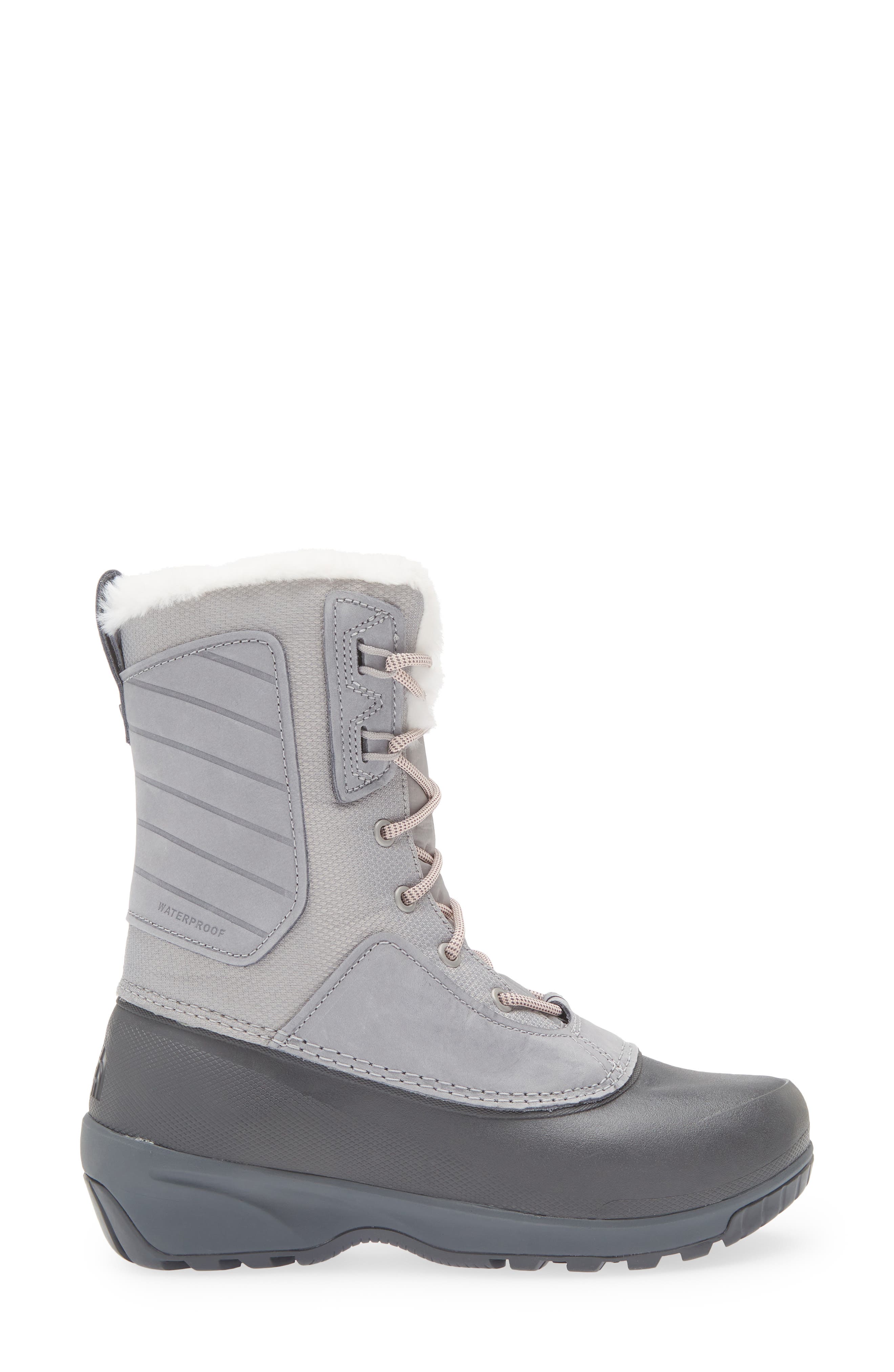 The North Face Shellista IV Mid Waterproof Insulated Winter Boot with Faux Fur Trim, Alternate, color, Meld Grey/ Vanadis Grey