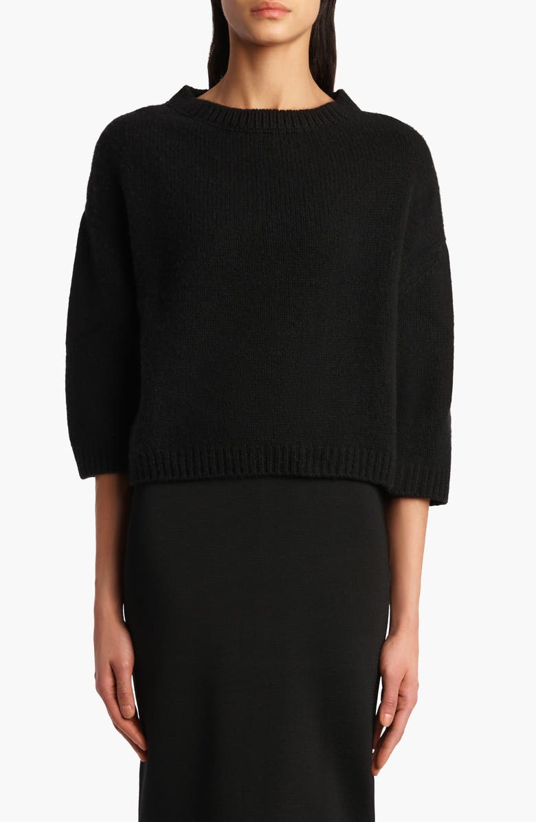Khaite Sabina Cashmere Sweater, Main, color, Black