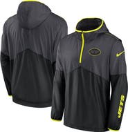 Nike Men's Nike Anthracite New York Jets Volt Hoodie Half-Zip Jacket