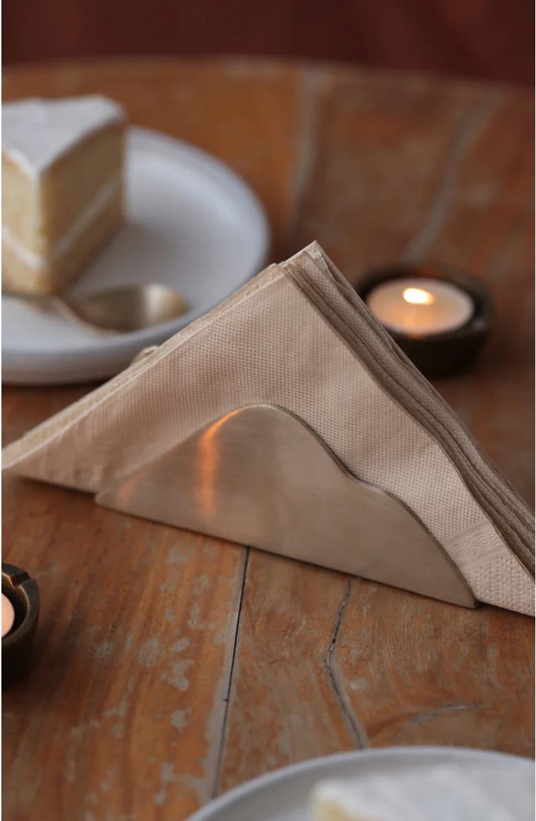 Fleck Cloud Napkin Holder, Alternate, color, Bronze