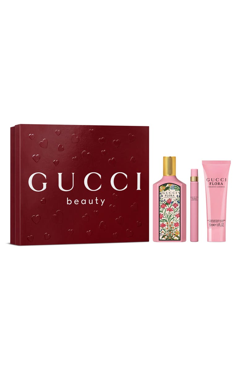 Gucci Flora Gorgeous Gardenia Eau de Parfum Gift Set $241 Value, Main, color,
