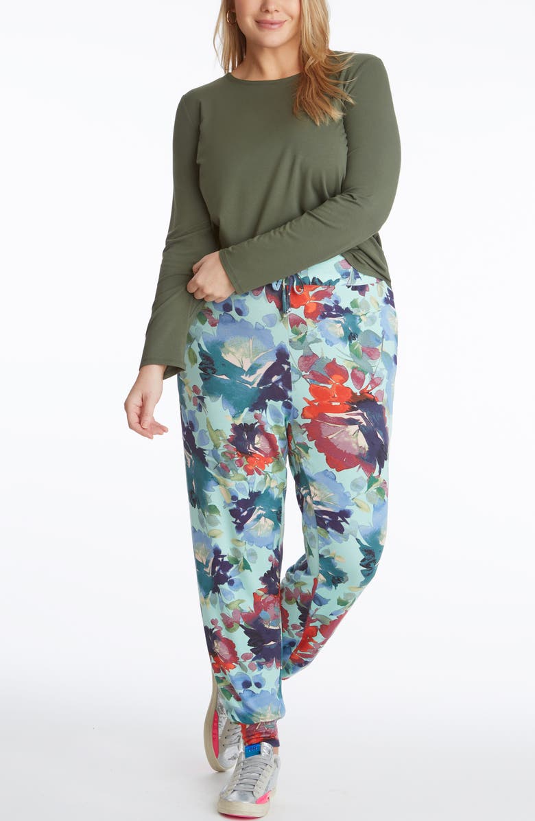 Adyson Parker Floral Joggers, Alternate, color, 