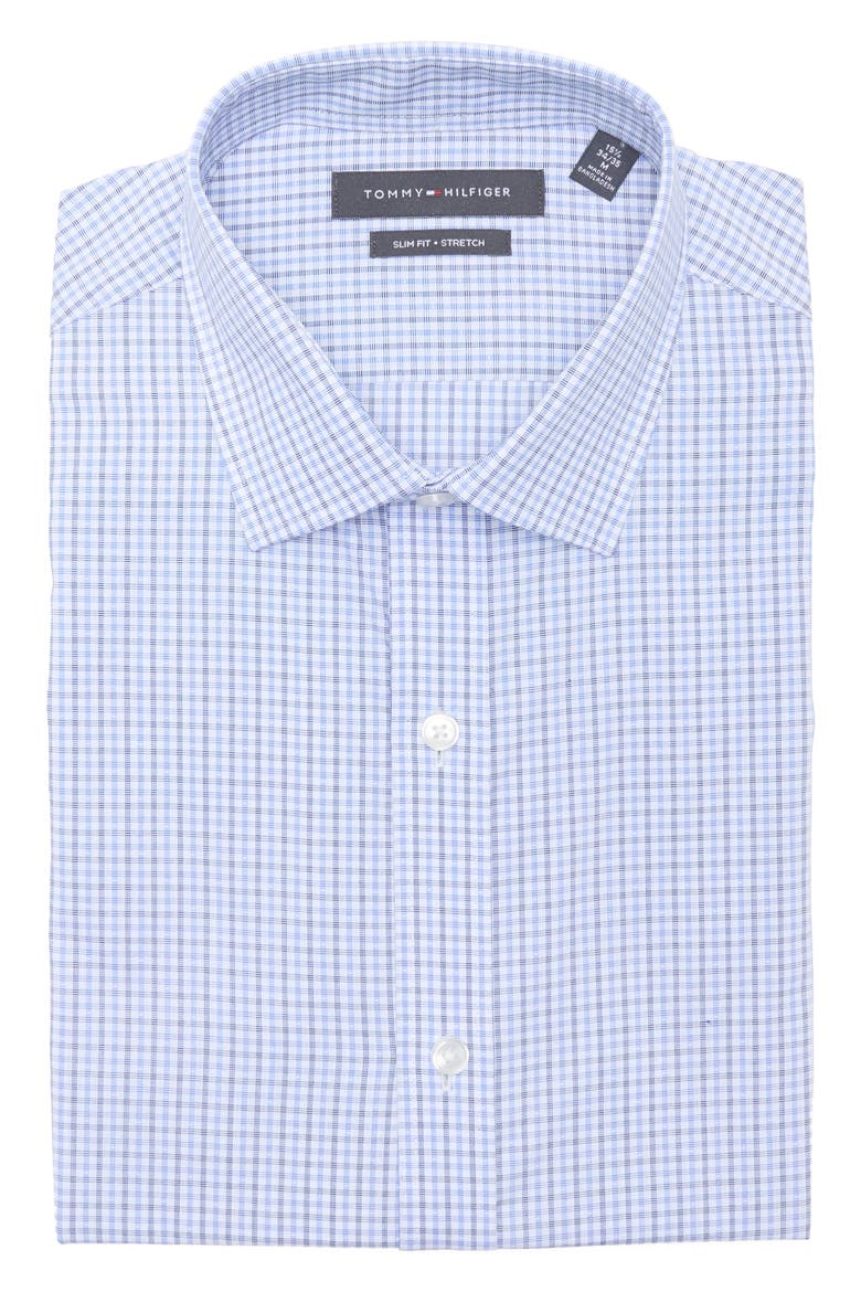 Slim Fit Stretch Dress Shirt, Alternate, color, MARINE