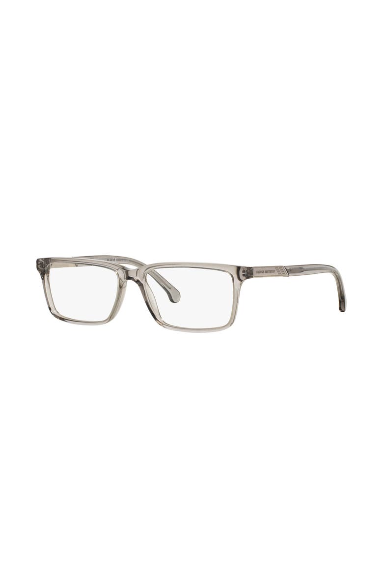 Brooks Brothers 53mm Rectangle optical glasses, Main, color, Grey