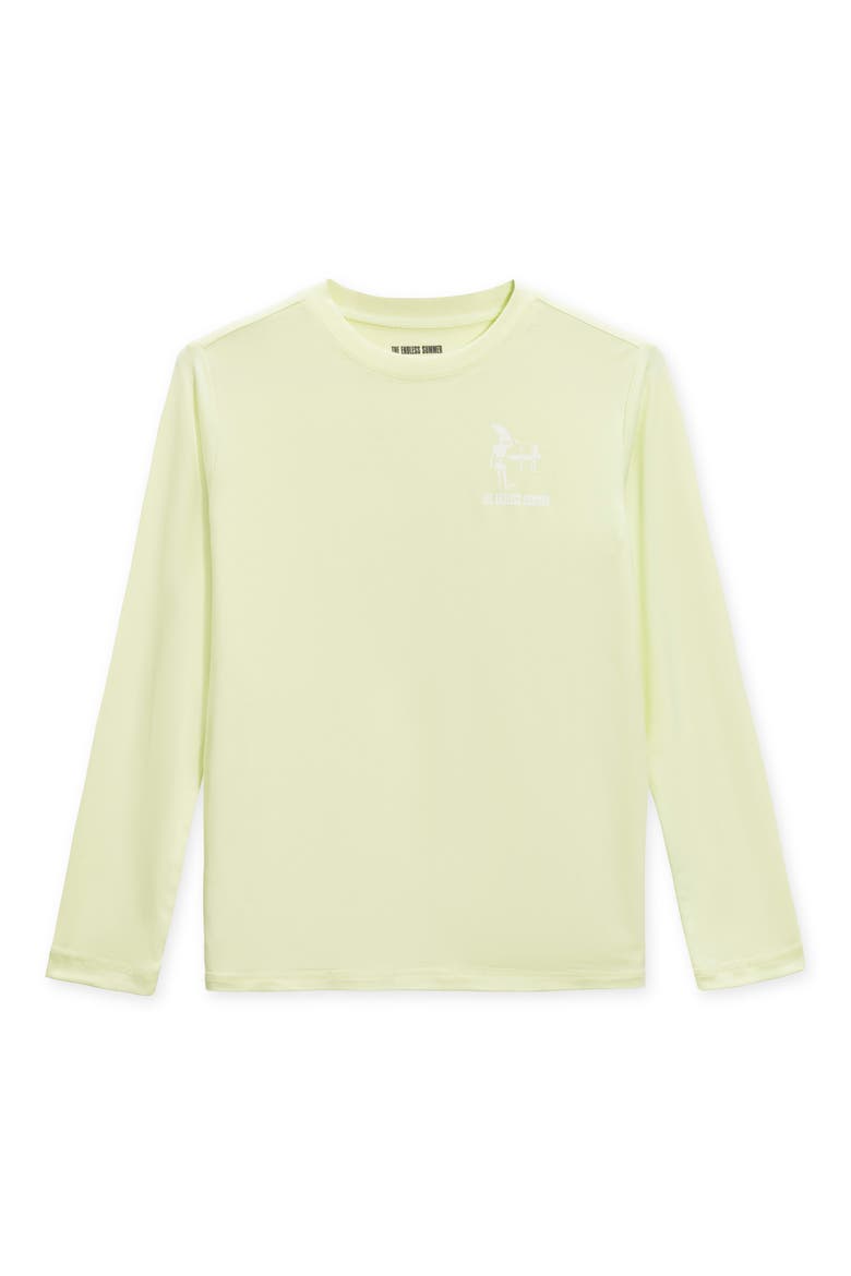 Kids' Palm UPF 50+ Sun Shirt, Main, color, LIME