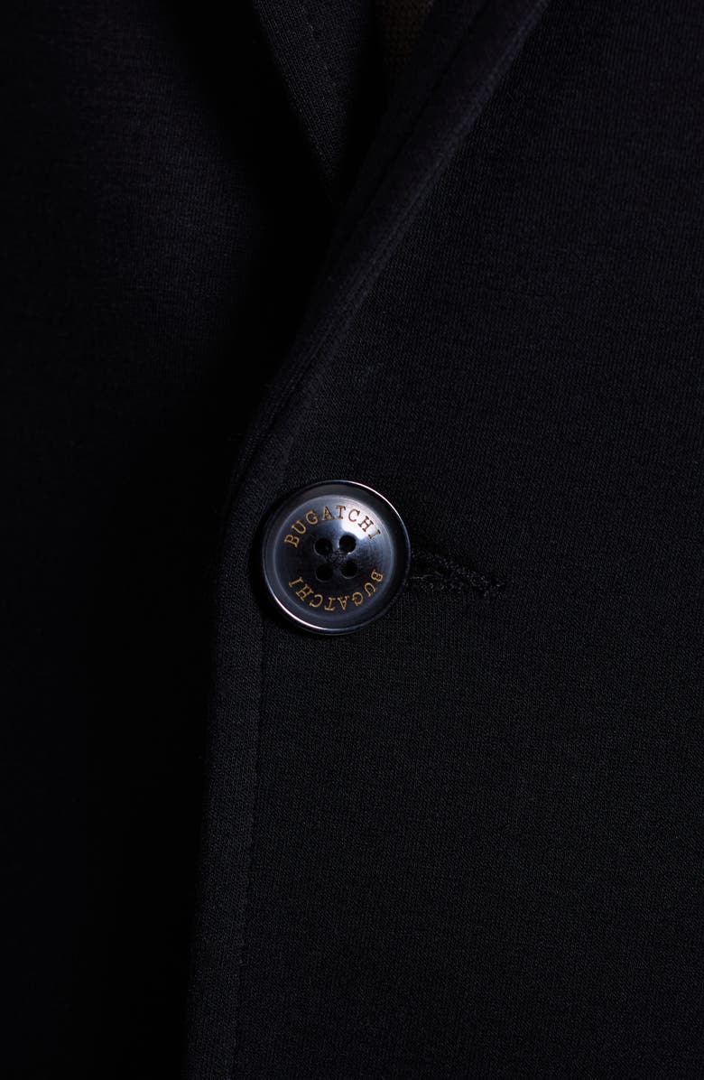 Bugatchi Soft Touch Black Knit Blazer, Alternate, color, Black