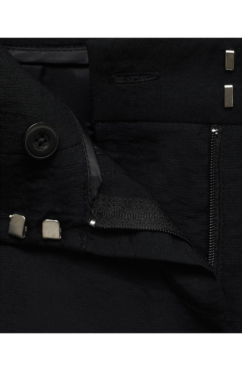 MANGO Carla Wide Leg Pants, Alternate, color, Black