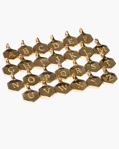 Odette New York Monogram Charm Necklace In Letter R