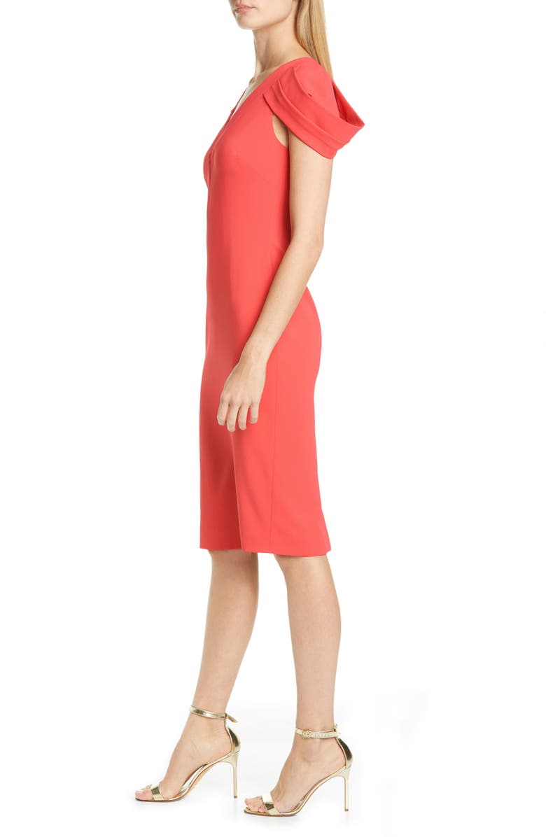 Badgley Mischka Collection Badgley Mischka Cold Shoulder Sheath Dress, Alternate, color, 