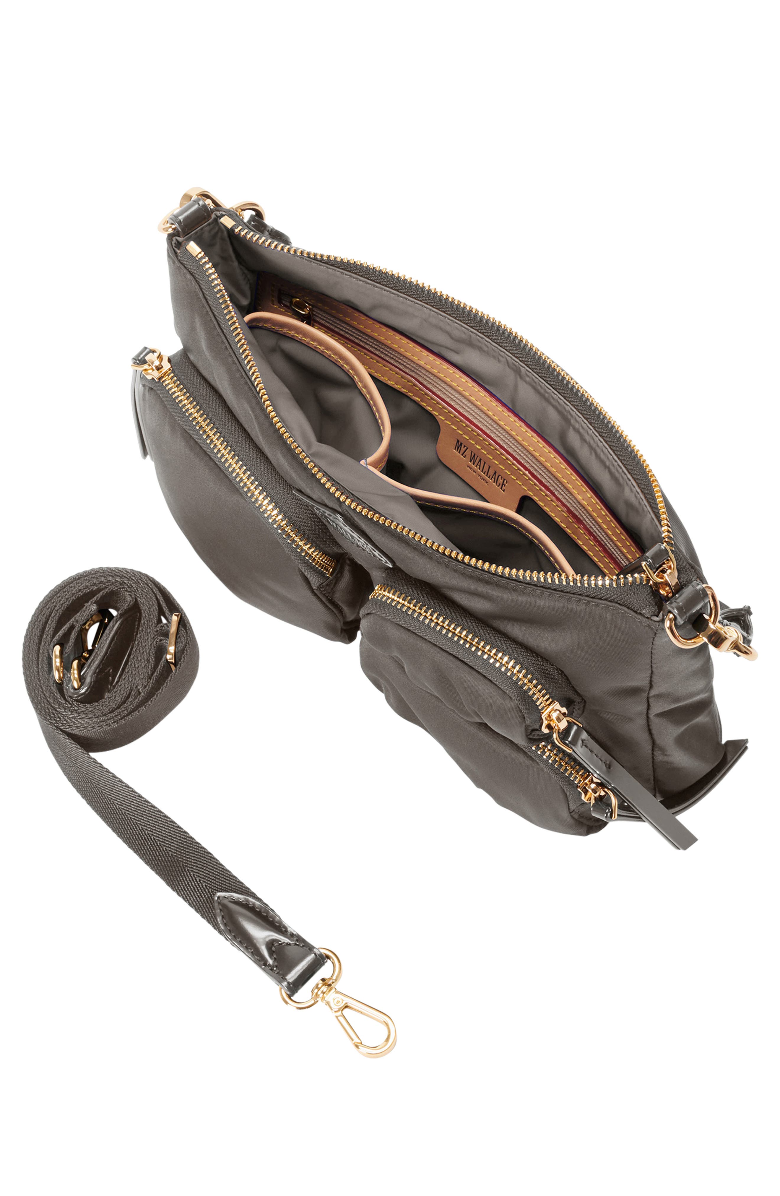 MZ Wallace Petite Chelsea Nylon Shoulder Bag, Alternate, color, Magnet