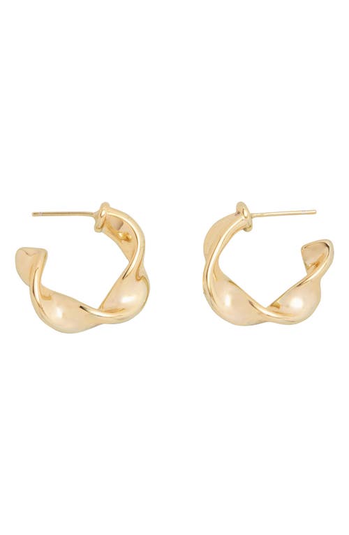 st. Moran Twist Hoop Earrings in Gold 