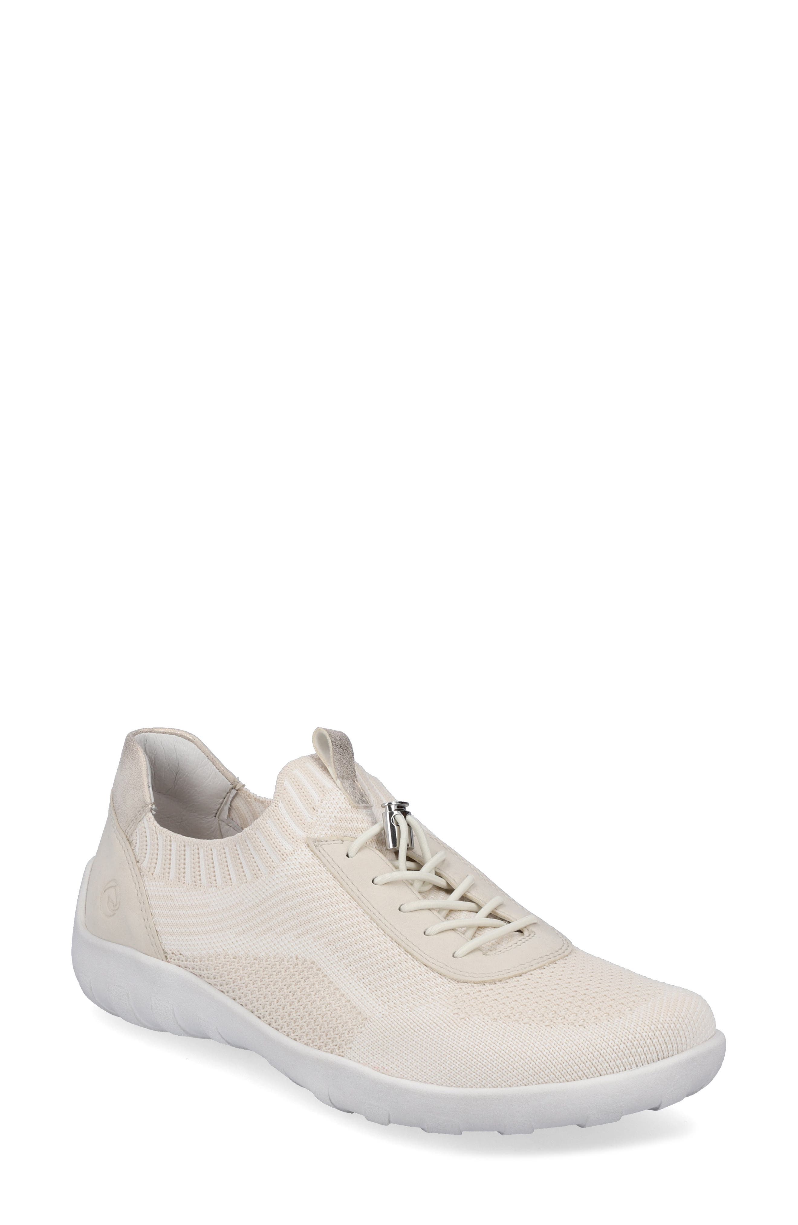 REMONTE Liv 18 Knit Sneaker, Main, color, Vanilla-Weiss/ Crema/ Muschel