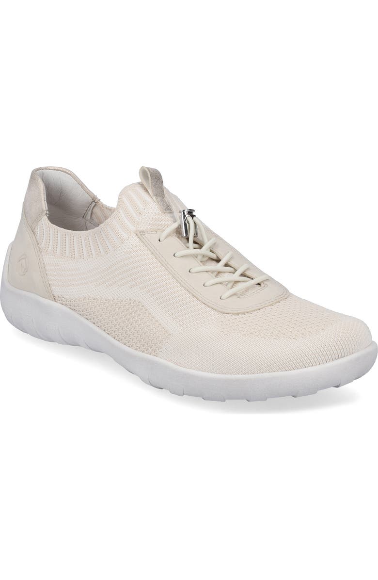 REMONTE Liv 18 Knit Sneaker, Main, color, Vanilla-Weiss/ Crema/ Muschel