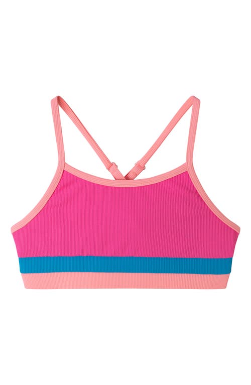 ANDY & EVAN ANDY & EVAN KIDS' COLORBLOCK RIB TWO-PIECE SWIMSUIT