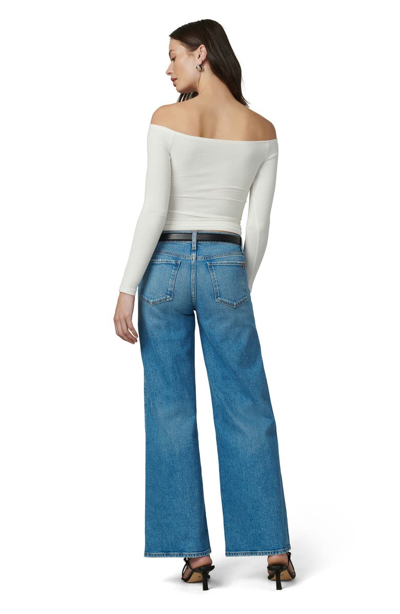 Joe's The Devin Off the Shoulder Crop Top, Alternate, color, Ecru