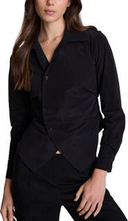 Kenneth Cole Asymmetrical Button Down Shirt