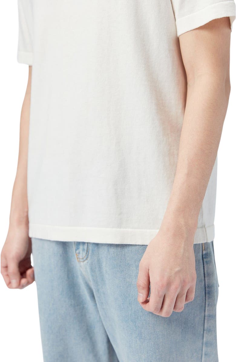 GOBI Mongolian Cashmere Cotton Silk Cashmere T-shirt, Alternate, color, Whisper White