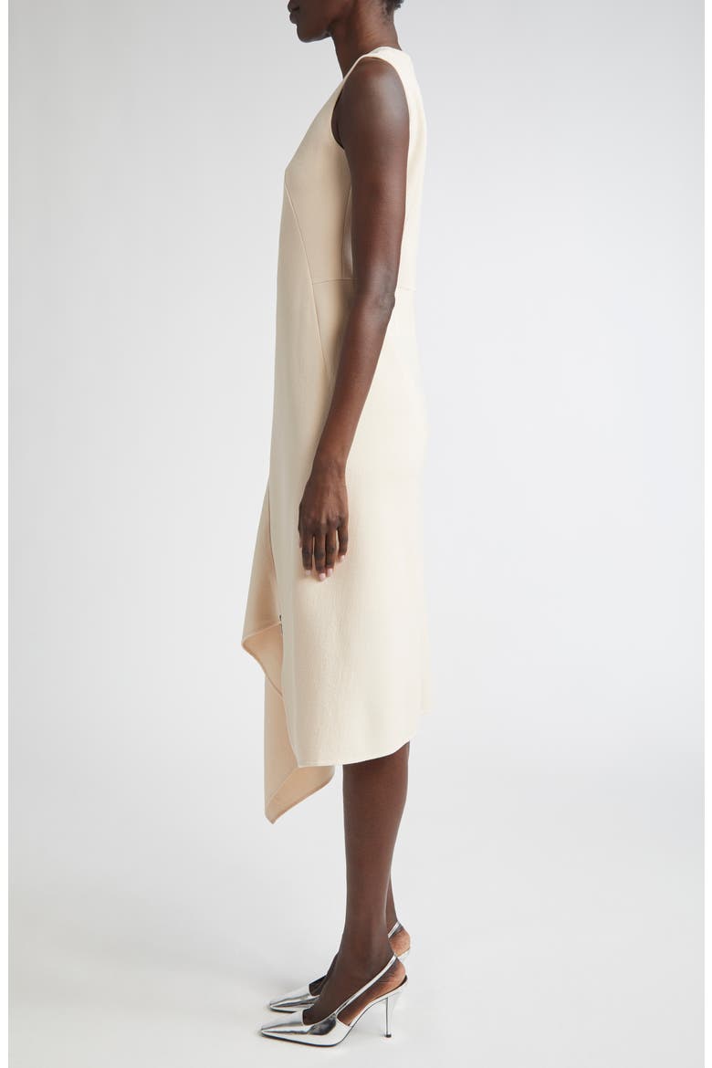 Asymmetric Sleeveless Wool Dress, Alternate, color, SEASHELL