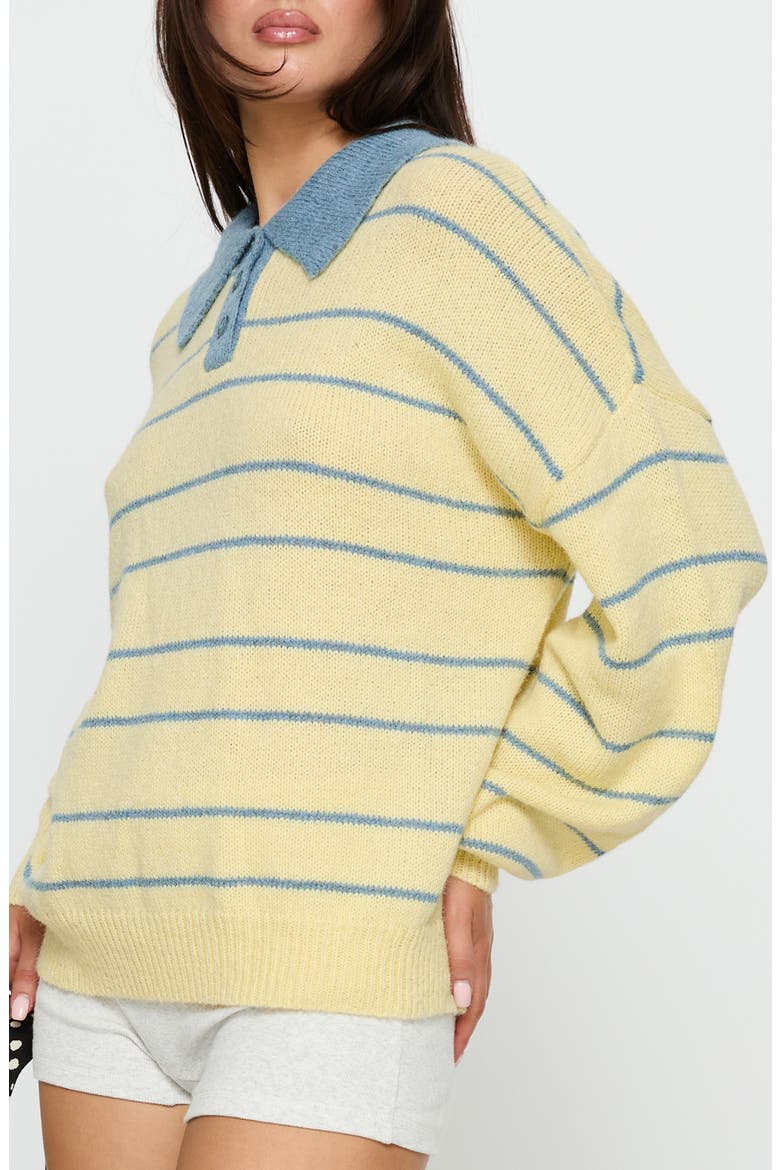 Minda Stripe Sweater, Alternate, color, YELLOW STRIPE