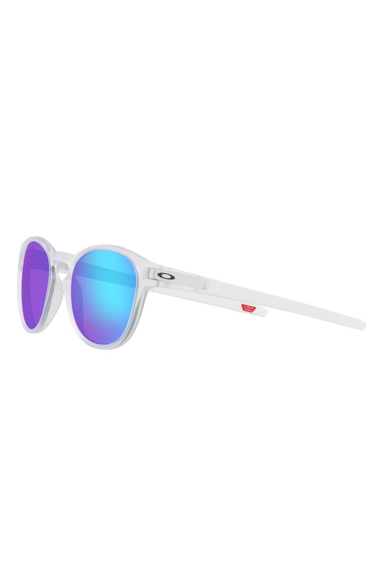 Oakley Latch<sup>™</sup> 53mm Prizm<sup>™</sup> Polarized Round Sunglasses, Alternate, color, Clear