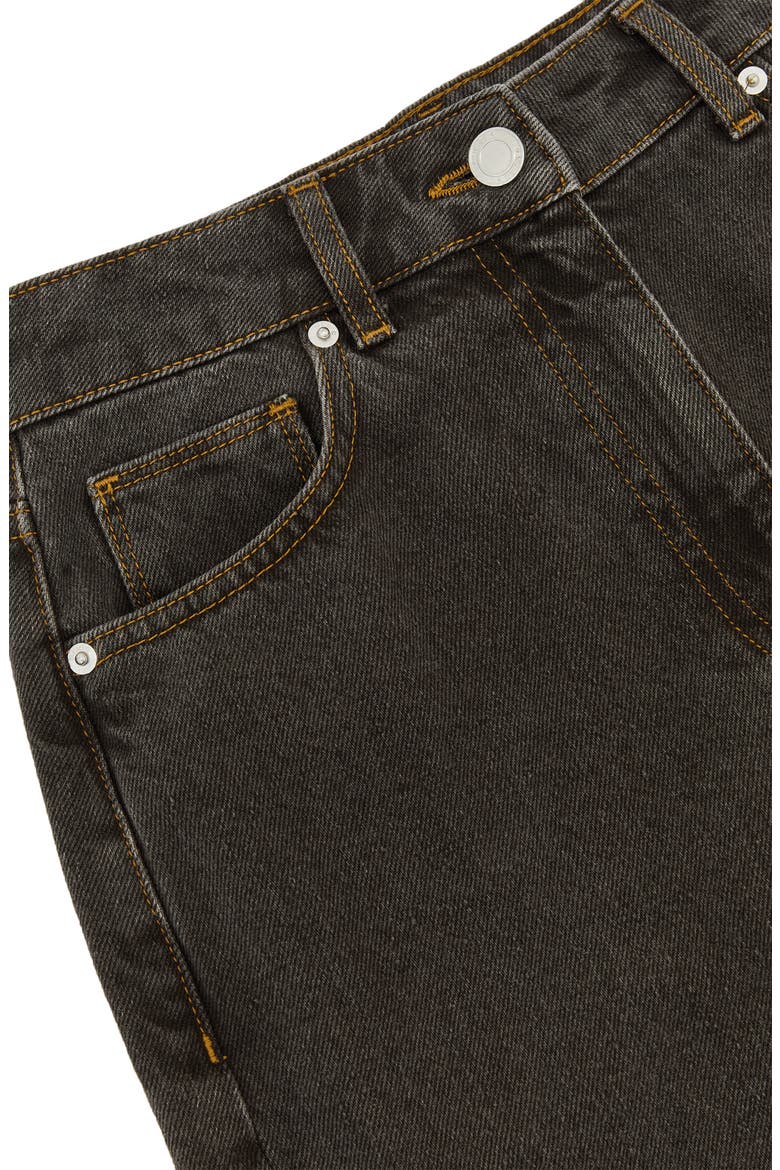 Selin Mid Rise Straight Leg Jeans, Alternate, color, MUSHROOM BROWN